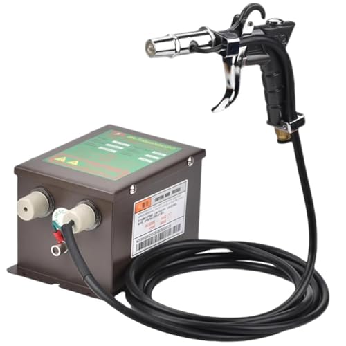 Pistola de aire ionizante antiestática, elimina la carga estática para aplicaciones industriales, incluye generador de alto voltaje para una eliminación efectiva de la estática