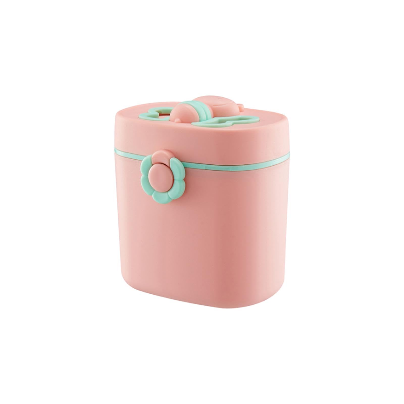 Baby Formula Dispenser Infant Food Storage Box for Outdoor Activities Picnic Pink Large-image-19