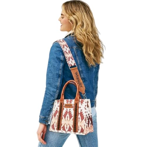 Image of Wrangler Purse Western Aztec Tote Bag Women Top Handle Handbags with Detachable Strap | Western
