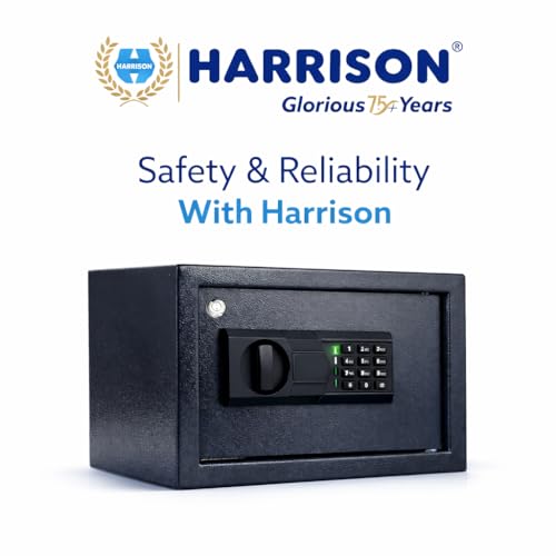 Image of Harrison Digital Safe Locker DigiSafe 16 Litres Z-113 for Home & Office with Digital keypad (Dark Grey) | Locker for home, Safe for home