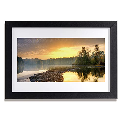 Affiche avec cadre paysage du lac 30x20 cm pour une ambiance zen dans votre salon