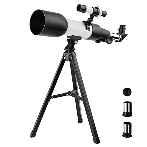 Telescópio refrator astronômico luneta luneta para viagens ao ar livre com tripé para crianças. Pres