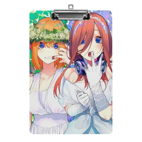 五等分の花嫁 バインダー A4 クリップボード クリップファイル 事務用品 入職プレゼント ファイル 多機能 ファイルボード 伝票ホルダー 書類整理 会議パッド オフィス用品
