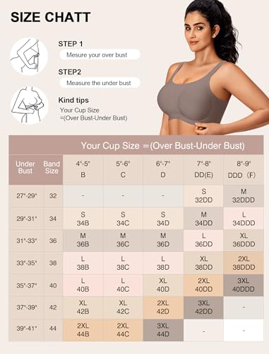 Image of Jelly Wireless Bras for Women No Underwire Push Up Seamless Full Coverage Bralettes Support Lift Everyday Bra