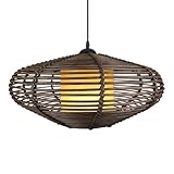 【Art du bambou naturel, poésie lumineuse】JXYDJH Tissé à la main à partir de bambou naturel de première qualité, chaque lampe présente des textures uniques et complexes. Le tissage soigneusement réalisé projette des ombres douces et enchanteresses lorsqu'il est illuminé, sublimant instantanément votre espace d'une ambiance artistique.