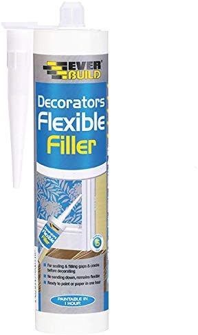 Everbuild FLEX-EBD Flexible Decorators Filler, White, 290 ml
