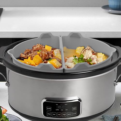 Insert mijoté ovale silicone réutilisable cloison de cuisson lente - 4