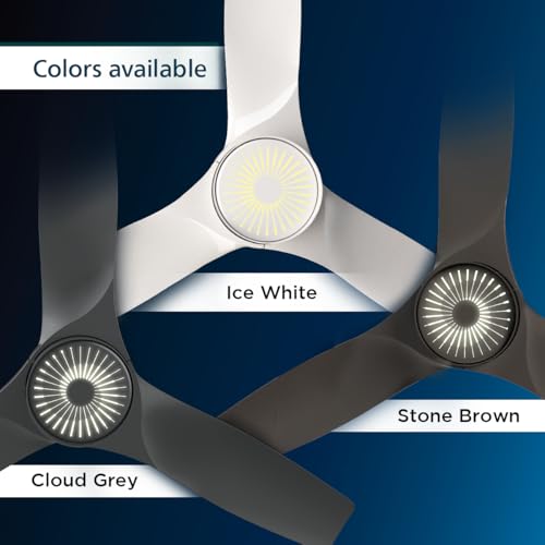 Image of PHILIPS iluminAir beamer LED Light with fan | BEE 5 star Rated Energy Efficient LED Light with fan with 300 RPM & 100% Copper Winding, Warranty : 3+2 Years (Cloud Grey)