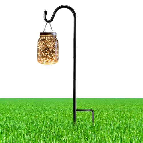 Image of 1 Pcs 15 Inch Shepherds Hook for Outdoor Adjustable Bird Feeder Pole