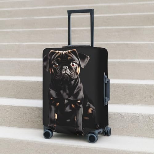 Housse pour valise de protection lavable EdWal carlin noir contre rayures