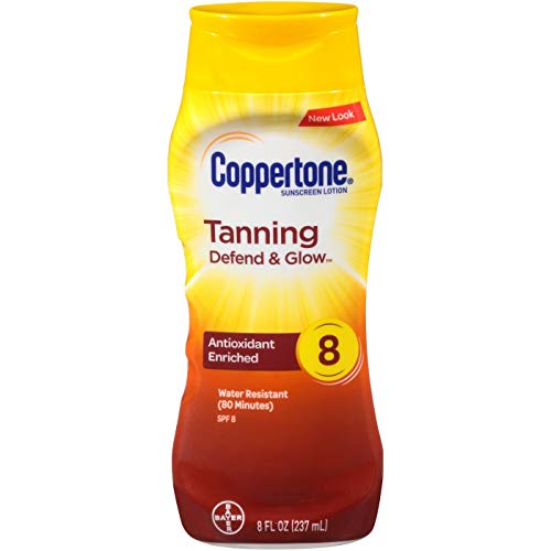 Coppertone Sunscreen Lotion SPF 8 (8 fl oz) (Pack of 2)