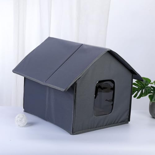 Tente imperméable pour l'hiver : maison chaude et isolante pour chat - 6