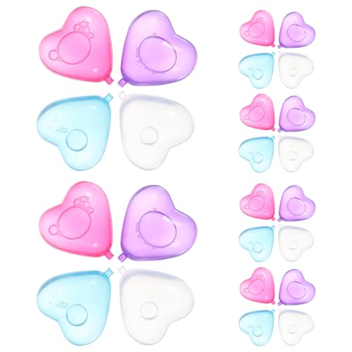 Moldes de hielo reutilizables en forma de corazón 20 piezas miniatura 1