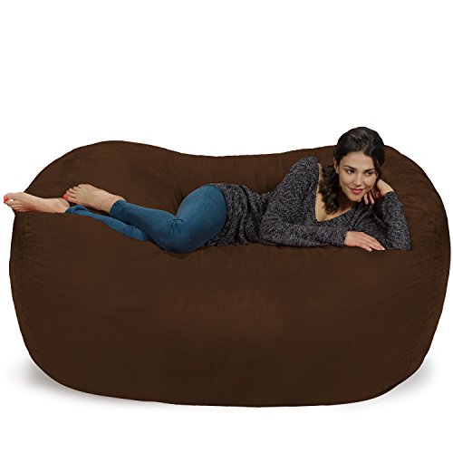Chill Sack Bean Bag Chair: Huge 6' Memory Foam Furniture Bag And Large Lounger - Big Sofa With Soft Micro Fiber Cover - Chocolate #TOP1