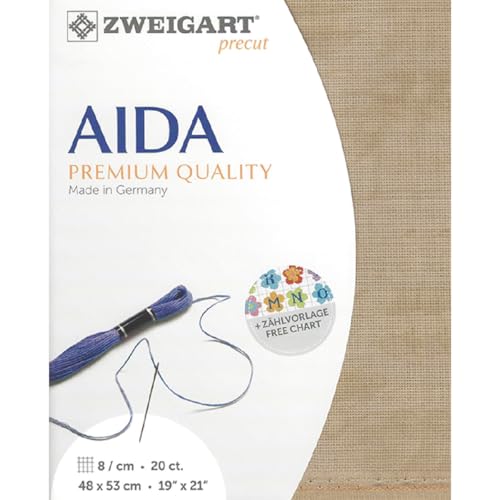 Toile Aïda 20 ct Zweigart Vintage 3009 tissu point de croix broderie
