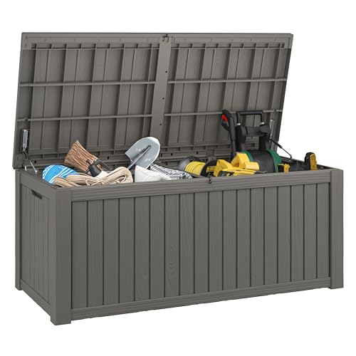 Image of Outdoor Storage Box Waterproof, 180 Gallon Deck Box for Patio Storage