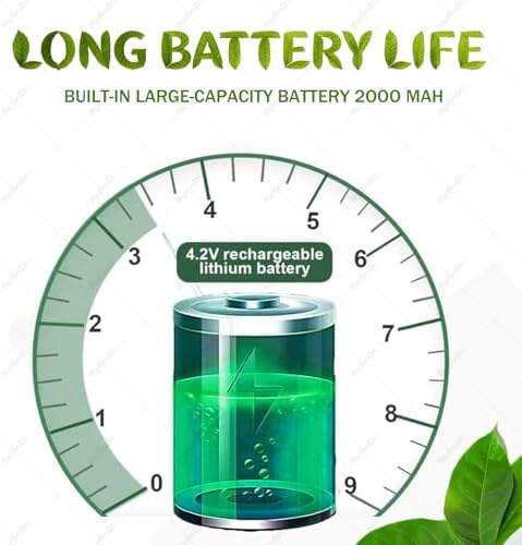 Portable Chlorophyll Meter with SPAD & Nitron Analysis - Handheld Sensor for Chlorophyll, Nitron, Temperature, Humidity, 2000mAh, Data Export for Farmers, Gardeners & Scientists