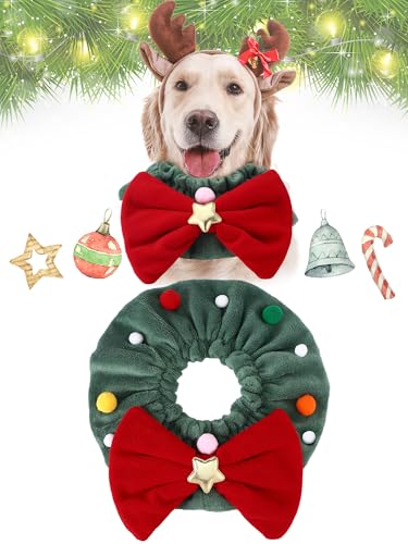 Couronne de Noël pour chien le cadeau idéal pour gâter votre compagnon à quatre pattes - 2
