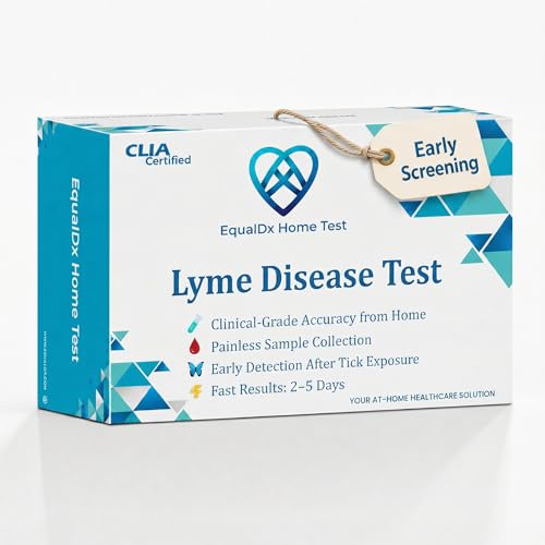 Lyme Disease Test Kit – Easy At-Home and Pain-Free Detection After Tick Exposure – Fast & Accurate Results, Reliable Borrelia Bacteria Screening for Convenient and Effective Testing