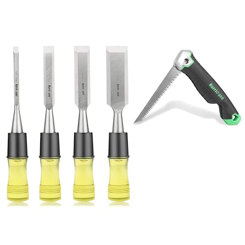 Hurricane Wood Chisel Set and Folding Jab Saw Set, prefect for woodworking and household kit