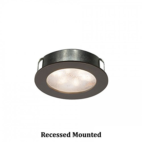 Wac Lighting Hr-Led87-Db Led Round Button Lights, 3000K In Dark Bronze Finish #TOP1