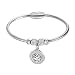 Produktbild Emibele Damen Armband, Schlank Lebensbaum Anhänger mit Schillernd Kristall Strass Armschmuck Zubehör Accessoires Geschenk für Frauen Mädchen - Silber