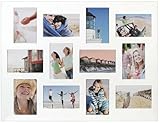 Malden International Designs White 12 Opening Dimensional Collage Photo Wall Frame
