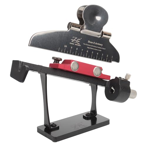 Arrow Fletching Jig Kit with Clamp for Arrow Shaft DIY (Red)