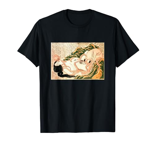 "Il sogno della moglie del pescatore" dipinto di Hokusai Maglietta