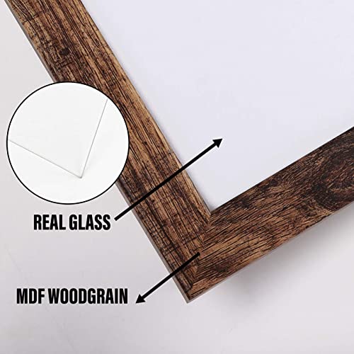 Petaflop 4X6 Picture Frame Set Of 7, Rustic Frames Display 4 By 6 Inch Photo For Wall Or Tabletop #TOP4