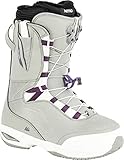Nitro Damen Snowboards Faint TLS '23 All Mountain Freestyle Freeride Schnellschnürsystem Boot Snowboardboot, Grey-Purple, MP 23,0 // EU 36 // US 5,5