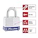 Master Lock 3008D Outdoor Padlock with Key, Pack of 4 Keyed-Alike Silver 1-1/2 Inch