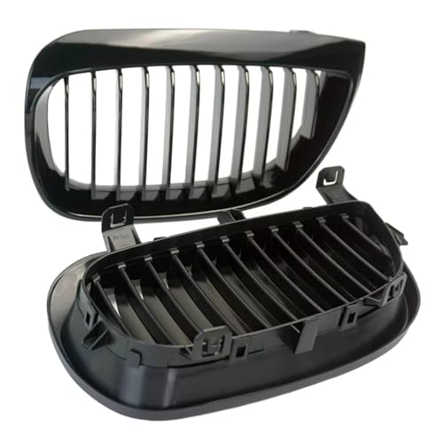 Parrillas delanteras de radiador para Serie 1 E87 E81 2003-2007, rejilla deportiva negra 3