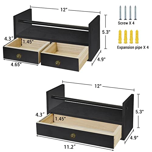 Y&Me Ym YM002 Bathroom Shelf With Drawers Set Of 2 thumb #2