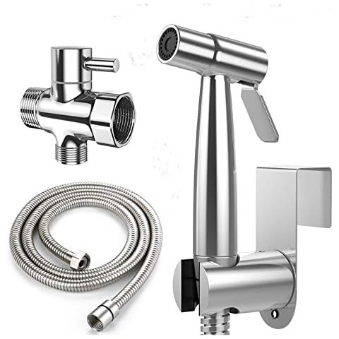 Handheld Bidet Toilet Sprayer,Stainless Steel Bathroom Personal Hygiene Bidet Sprayer Set,Baby Cloth Diaper Sprayer,Shower Sprayer for Pet, Feminine Hygiene Cover