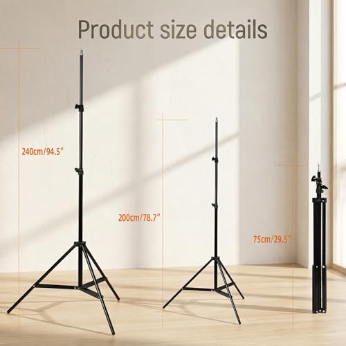 Image of Godox SN304 Studio Light Stand - 190cm Adjustable Tripod Heavy