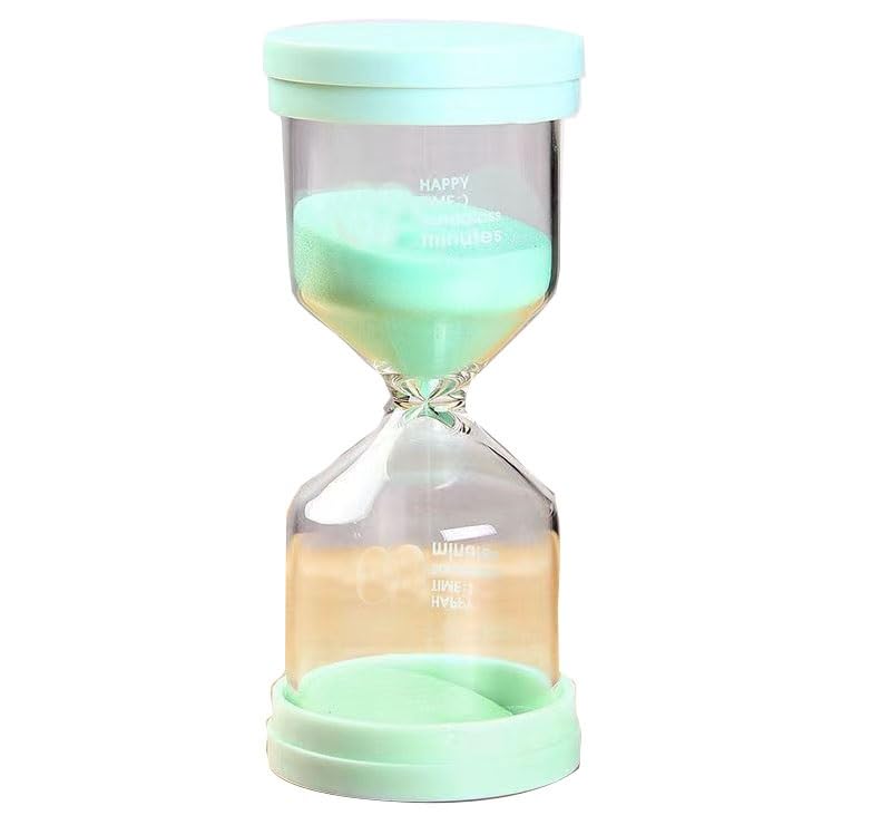 Zandloper, Zandloper, Zandloper Plastic Zandloper Timer Kleurrijke Zandloper Timer Zand Klok Timer 1/3/5/10/15/30/45 Minuten (Color : Purple, Size : 1 minute