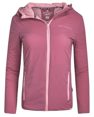 【Spyder】Spyder Prevail Jacket Womens Spyder Womens Softshell Jacket - Lightweight Terry Fleece