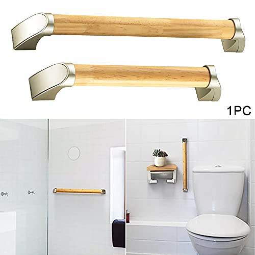Wooden Grab Bar Wall Mounted Durable Grab Rails For Home Bathroom Withstand 80-100Kg(Size:34Cm/13.39Inch) #TOP5