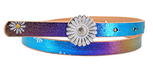 EANAGO Schmaler Kindergürtel 'Pusteblume' für Mädchen (5-9 Jahre, Hüftumfang 57-72 cm, Gürtelmaß 65 cm) Cover