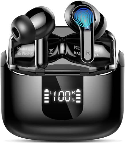 Bluetooth Kopfhörer in Ear Kopfhörer Kabellos Bluetooth 5.3, 2025 Neue 48Std Dynamic Driver Stereo Wireless Earbud
