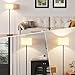 Modern Floor Lamp Simple Design with White Shade, Foot Pedal Switch, 60