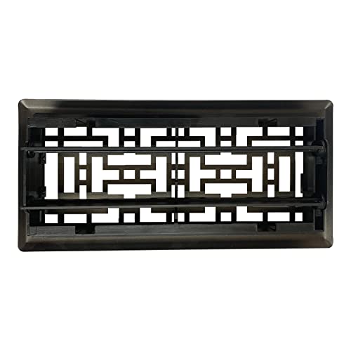 Sierra Grates 4" x 10" Oriental Design Floor Register in Metallic Bronze Finish - Vent Covers for Home Floor- Decorative Air Vent Covers- 4” x 10” (Duct Opening) - Case of 5 by Sierra Grates - Image 8
