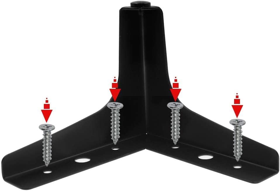 Miniatura 5 de Seimneire Patas para muebles, patas de metal negro de 4 pulgadas para muebles, patas de mesita de noche resistentes para mesa, armario, sofá, silla