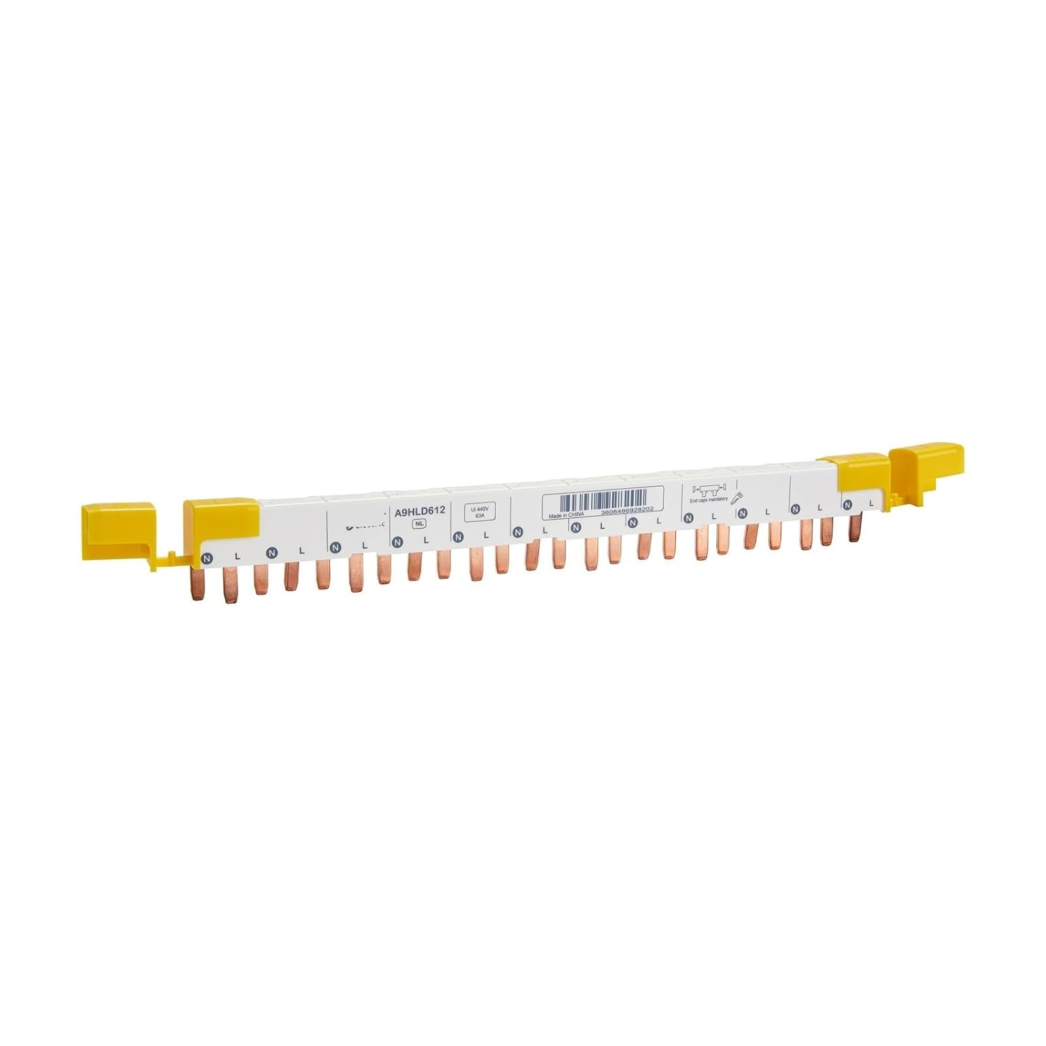 Circuit Breaker air Switch busbar DPN Double in and Double Out 24 Loop Wiring Copper busbar Connection Row(A9XPC624-24 circuitos-80A)