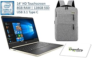 2020 HP 14 Inch HD Touchscreen Premium Laptop PC, Intel Core i3-8145U