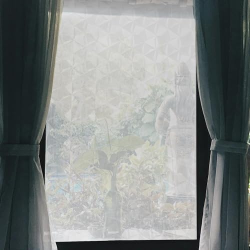 Película para ventana con patrón triángulo, 100x45 cm miniatura 1
