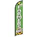 Infinity Republic - Farmers Market Windless Full Sleeve Banner Swooper Flag - Perfect for Businesses, Farmers Markets, Local Produce, Stores, etc!