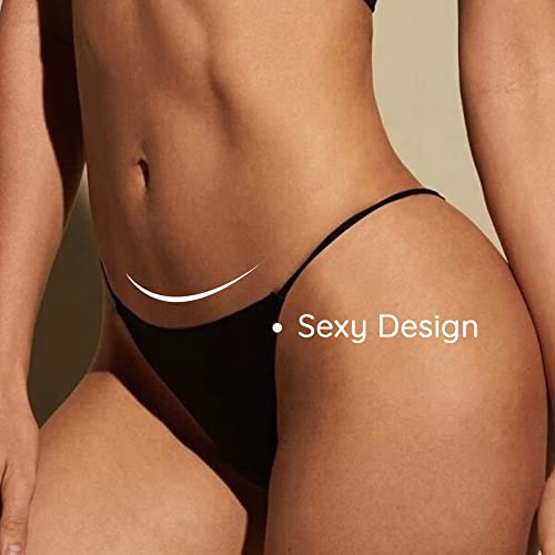 Image of chahoo Sexy Underwear for Women Thong Low Rise G-String Panties 5-Pack Low Waist T Back String Underpants Gift for Women