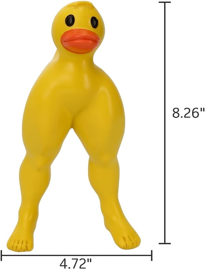 Muscle Duck Muscular Legs Buff Duck 3D-Printed Large Statue Ornament – Funny Fitness Statues Decor Cute Figurine for Home Living Room Bedroom Office Desk Table Decoration, Housewarming Ideas Present image 5